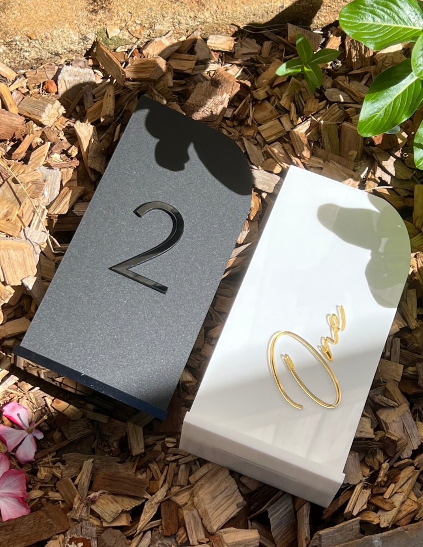 Acrylic Table Numbers