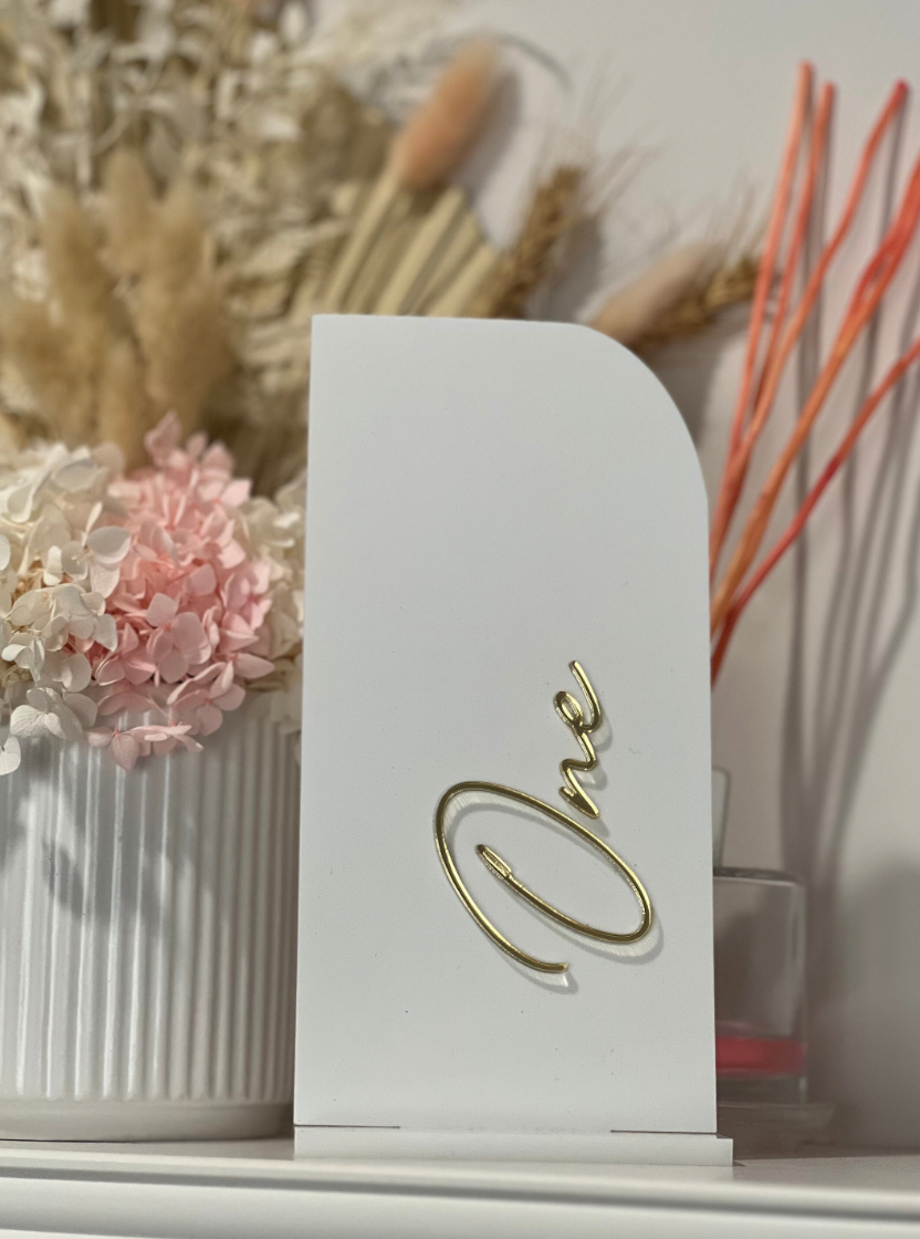 Acrylic Table Numbers
