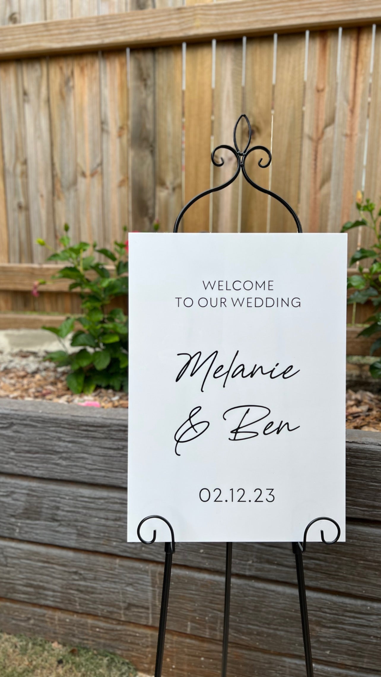 A2 Rectangle Welcome Sign - Customisable Event Greetings – Amber Luxe